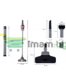 Вертикална прахосмукачка без торба ръчна 3в1 4 HEPA дюзи